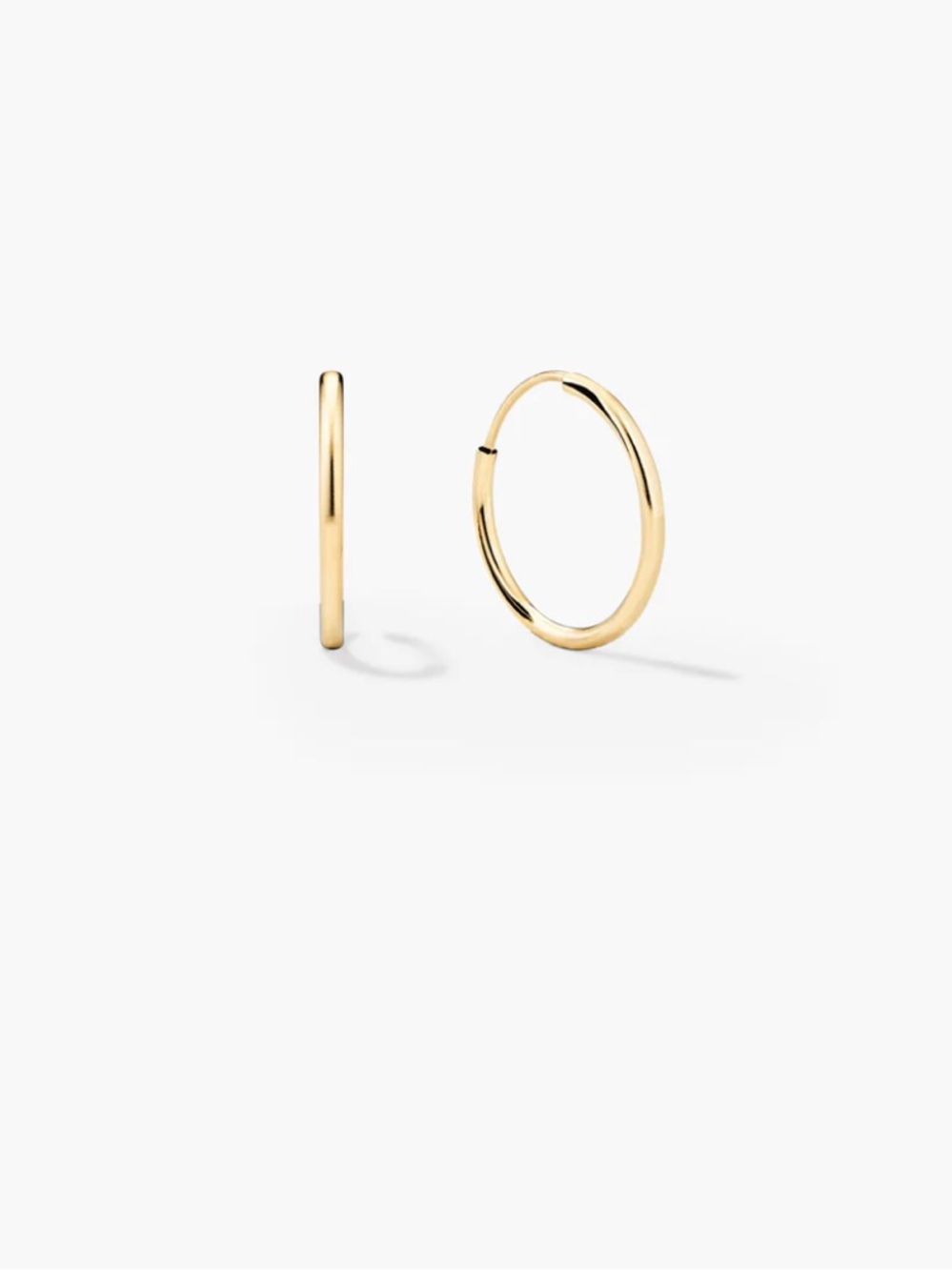Mejuri small hoop 14k yellow gold